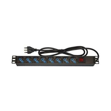 Multipresa Da Rack 19" 8 Prese Uni Con Spina Ita 16A (Lk10051)