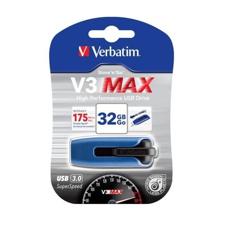 Pen Drive V3 Max Store'N'Go 32Gb Usb3.0 (49806) Blu