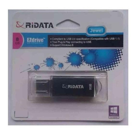 Pen Drive Jewel Black 8Gb Usb 2.0 Nero