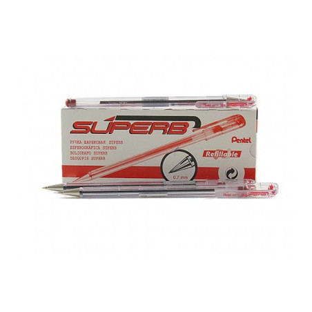 Penna A Sfera Superb Rosso (12 Pezzi)