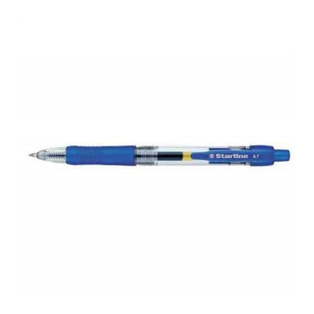 Penna Scatto Stl1209 Ink 0.7Mm Ink Gel Blu (12 Pezzi)