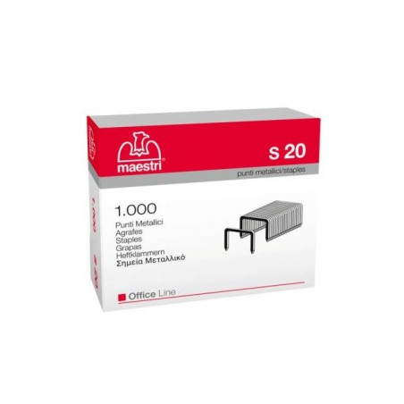 Punti Metallici Ad Alto Spessore 23/20 - Conf. Da 1000 Pz