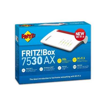 Router Adsl2/Vdsl2 Fritz Box 7530 Ax International Wireless 6 1800 Mbps (20002944)