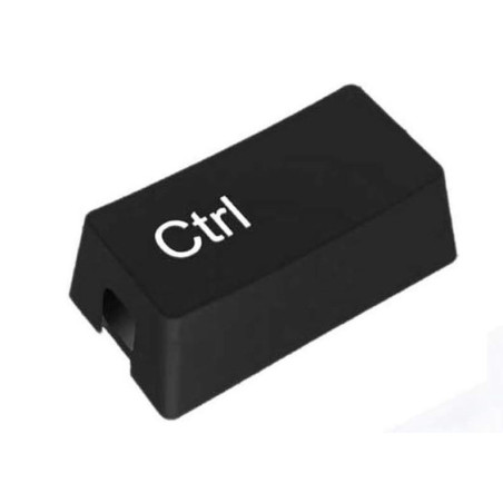 Scatola Nascondi E Organizza Cavi - Tasto Ctrl - Nera