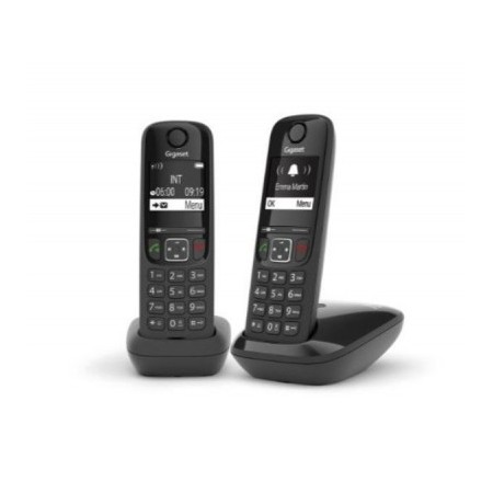 Telefono Cordless Gigaset As690A Duo Nero Segreteria (L36852-H2836-K101)