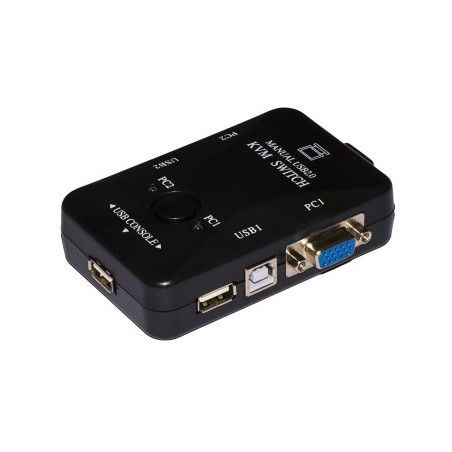 Switch Kvm 2 Pc Con Porte 2 Vga E 2 Usb (Lkkwm2)