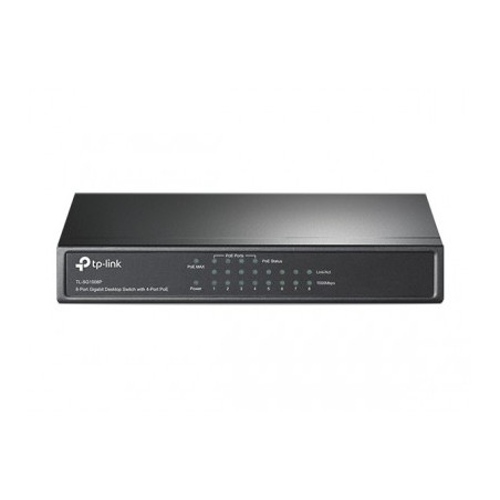 Switch Rete 8 Porte 10/100/1000 Tl-Sg1008P Poe