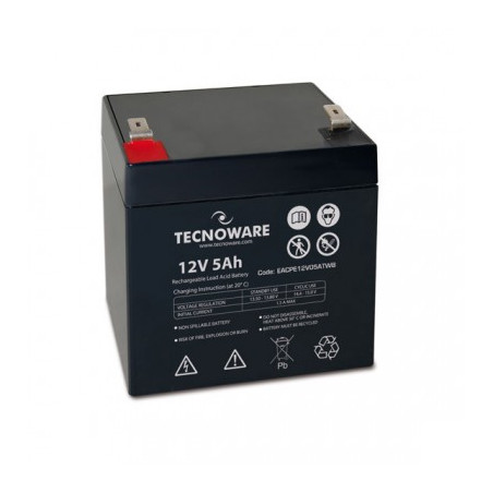 Batteria Ricaricabile Al Piombo 12 V 5Ah (Eacpe12V05Atwb) Bulk