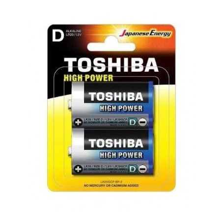 Batterie Alcaline Torcia D Lr20 1.5V 2Pz (Lr20Gcnn-Bp2-10)