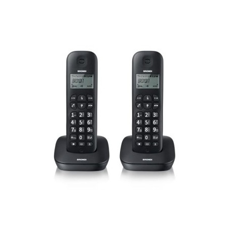 Telefono Cordless Gala Twin Nero - 2 Telefoni