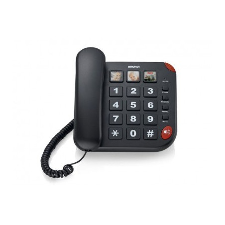 Telefono Fisso Bravo 15 Nero