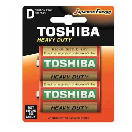 Batterie Zinco Heavy Duty R20 D 1.5V 2Pz