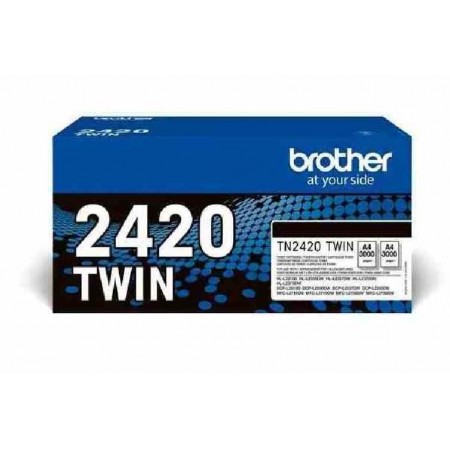 Toner Originale Brother Tn-2420 Twin Nero Conf. 2 Pezzi