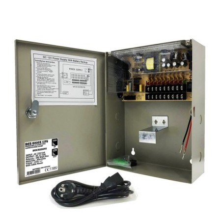 Box Alimentatore Power Box 9 Canali Tvcc 12V 240W (Box-9009X Ups)