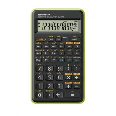Calcolatrice Scientifica 131 Funzioni (Sh-El501Tbgr) Verde