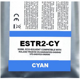 Ciano Pigment Eco-Solvent Ink Bag Compa Roland TrueVIS SG2,VG2,VF2,SG3,VG3500ML