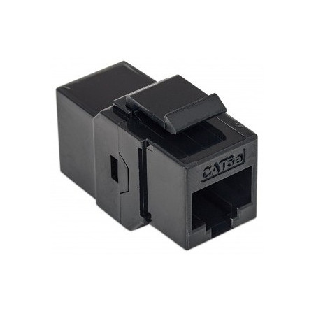 Accoppiatore Keystone Jack Rj45 Cat.6E Nero (Nw-Ku6P-Bk)