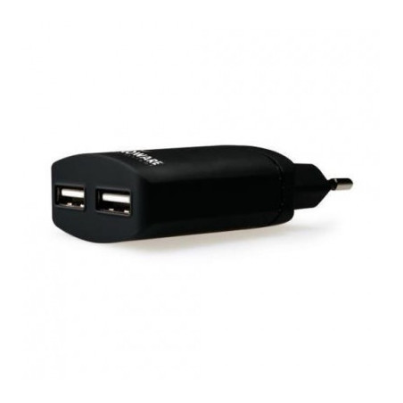 Caricabatterie Da Parete Fam17198 Microusb 2.1A Gommato Nero