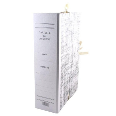Cartella Faldone Archivio Con Lacci - Dorso 10 - 1 Pezzo