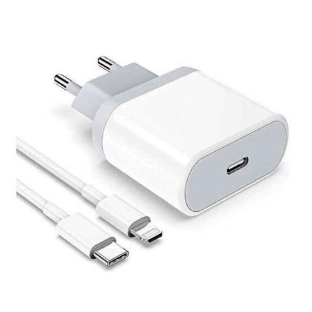 Adattatore Caricatore Iphone + Cavo Da Usb-C A Usb-C - 20W